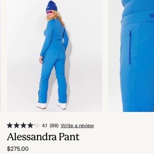 Halfdays Blue Bird Alessandra ski snow Pant
